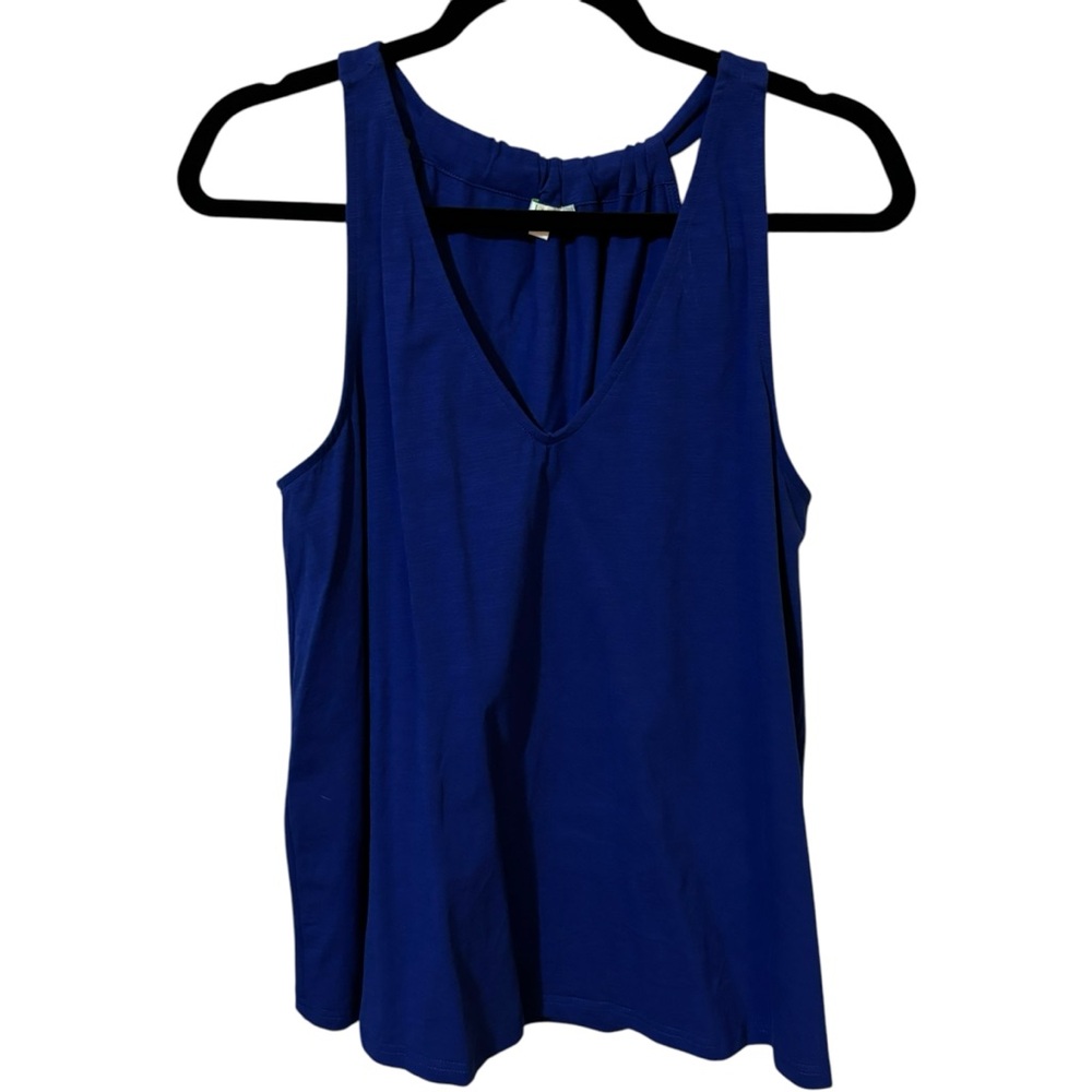 Jade Melody Tam Royal Blue Sleeveless Top Blouse Shirt - Large